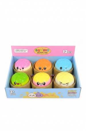 Squishy World Mystery Bao Bun Rainbow Dumplings Αφρώδες Πολύχρωμο Squishy (Τυχαίο Σχέδιο) 1τμχ , 8 εκ