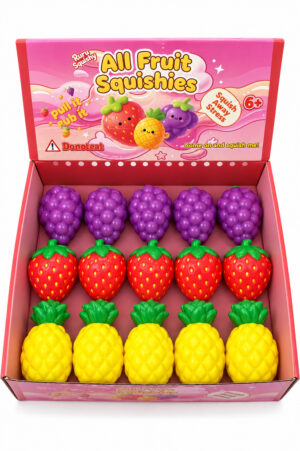 Squishy Φρούτα από PU Antistress (Τυχαίο Σχέδιο) 1τμχ