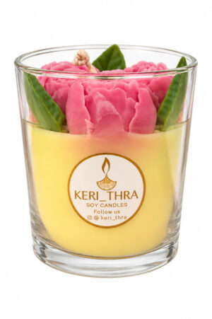 Roses | Φυτικό Κερί Σόγιας 350ml | Vanilla Cream